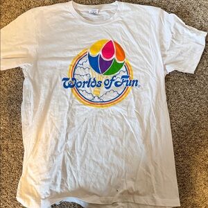 Charlie Hustle Worlds of Fun White T-Shirt